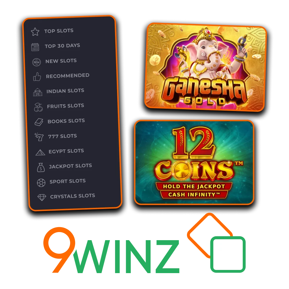 Play slots online at 9winz official casino platfrom.