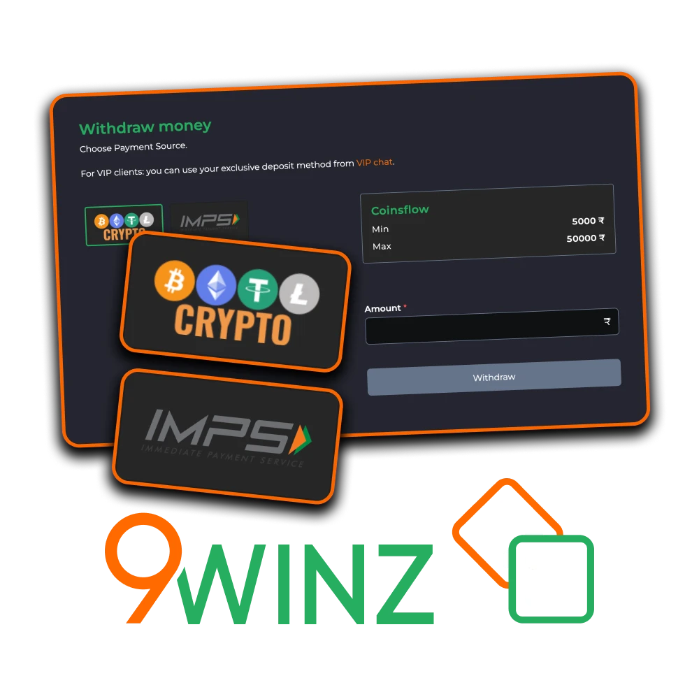 Withdraw your winnings safely from 9winz official website.
