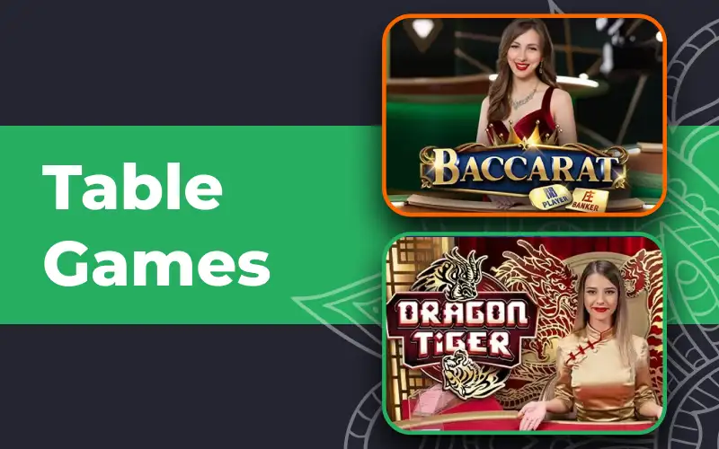 Enjoy classic table games with live dealers at 9winz.