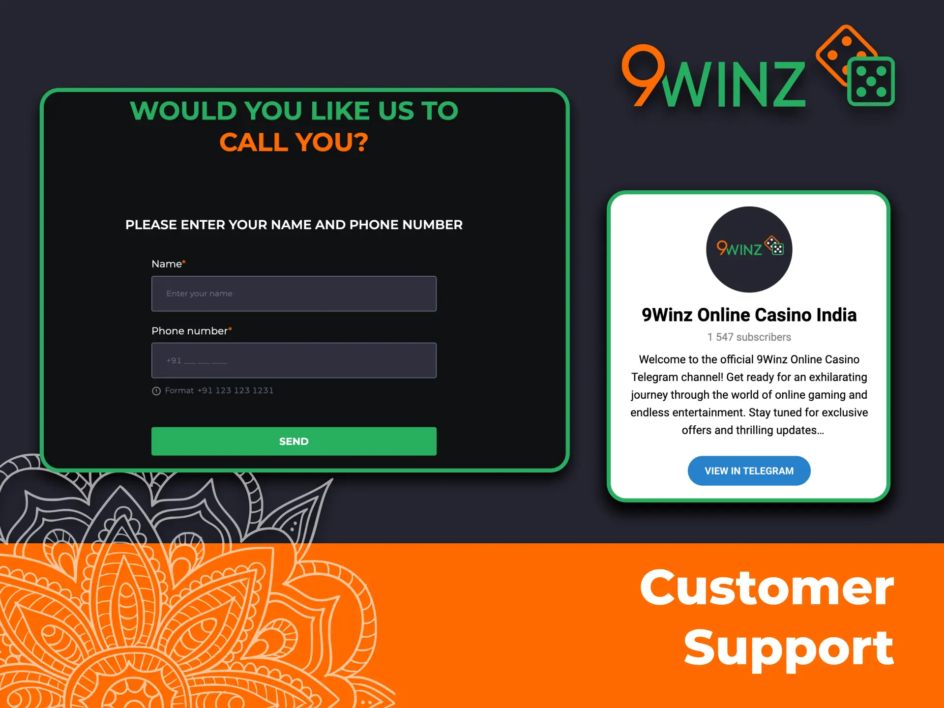 Get fast help from 9winz support team in English, Hindi, or Bengali.