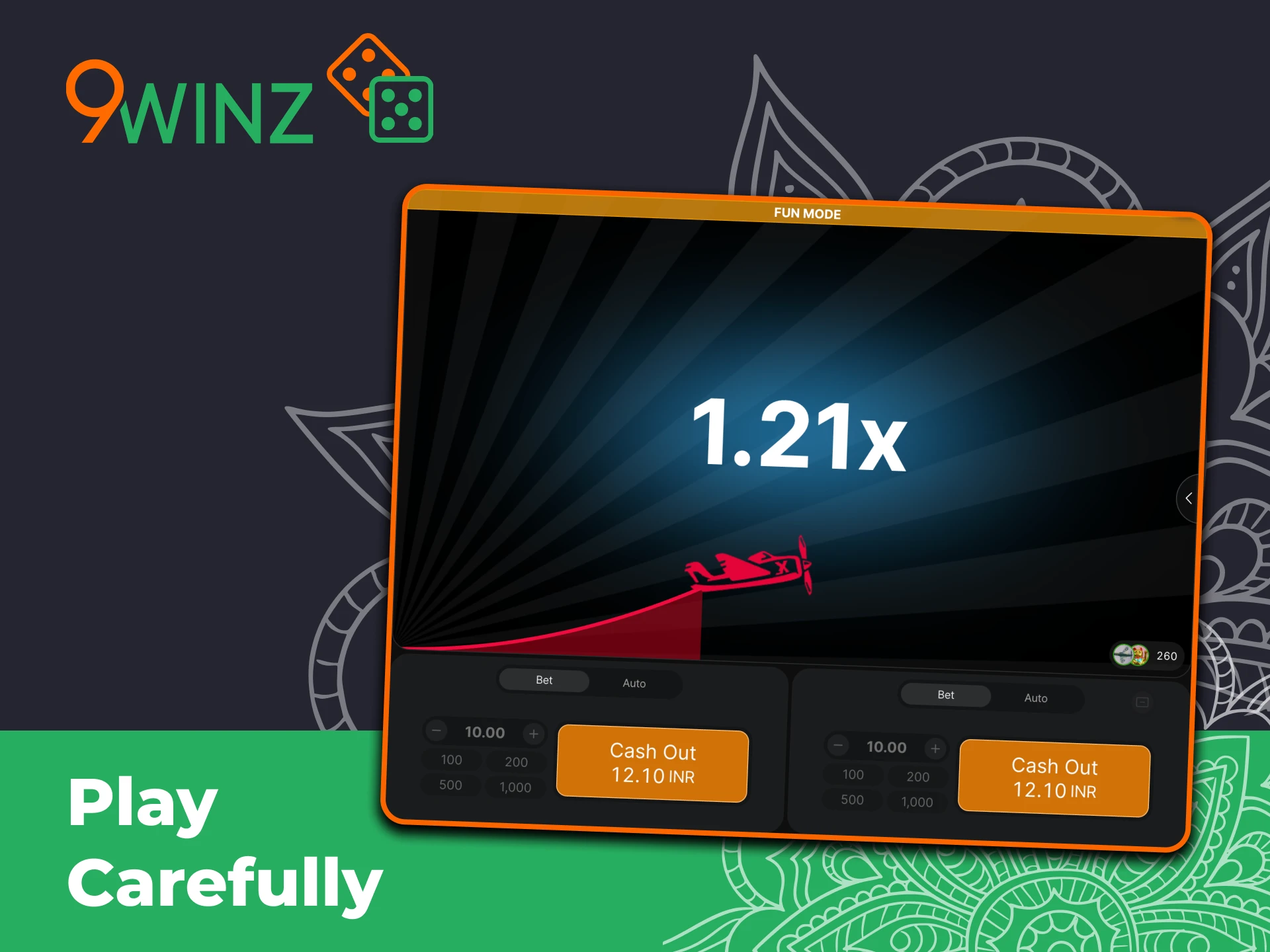 Learn the rules on how to play 9winz crash games.