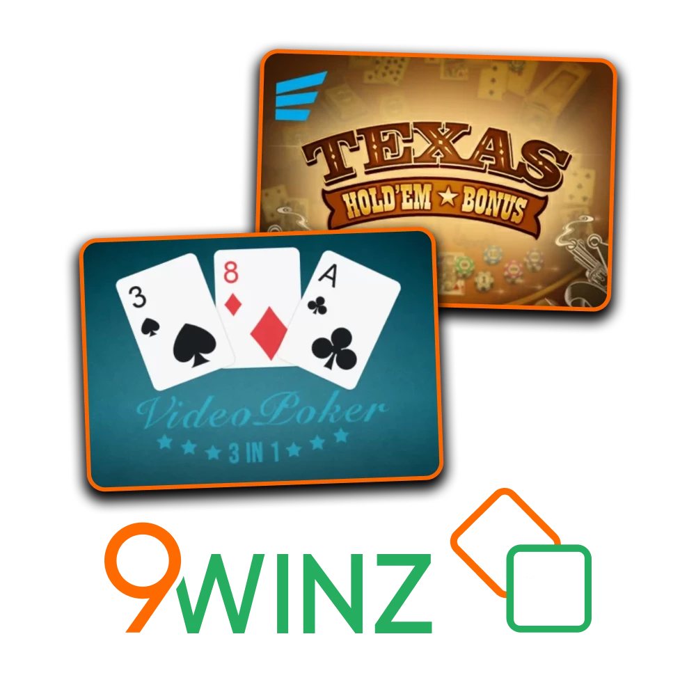 Test your skills in poker with 9winz official platform.