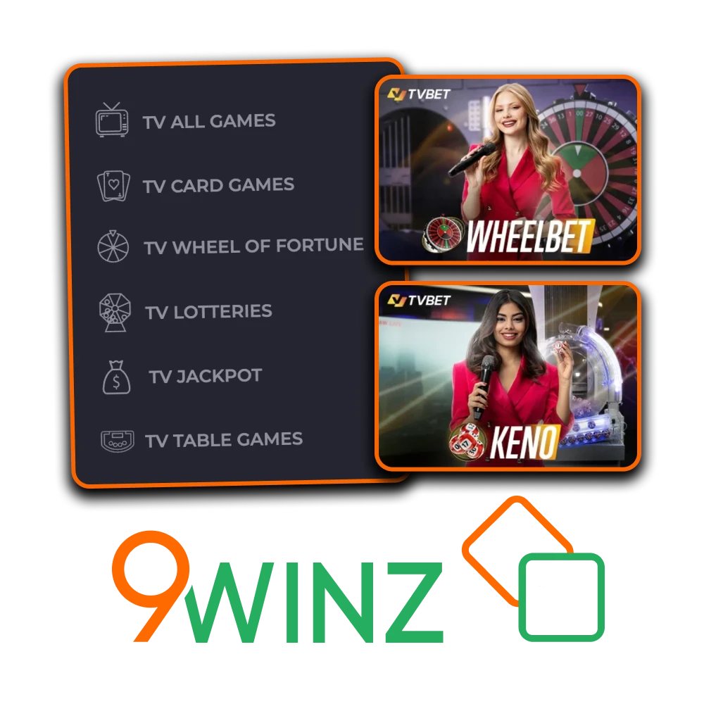 Enjoy playing TV games at 9winz official platform.